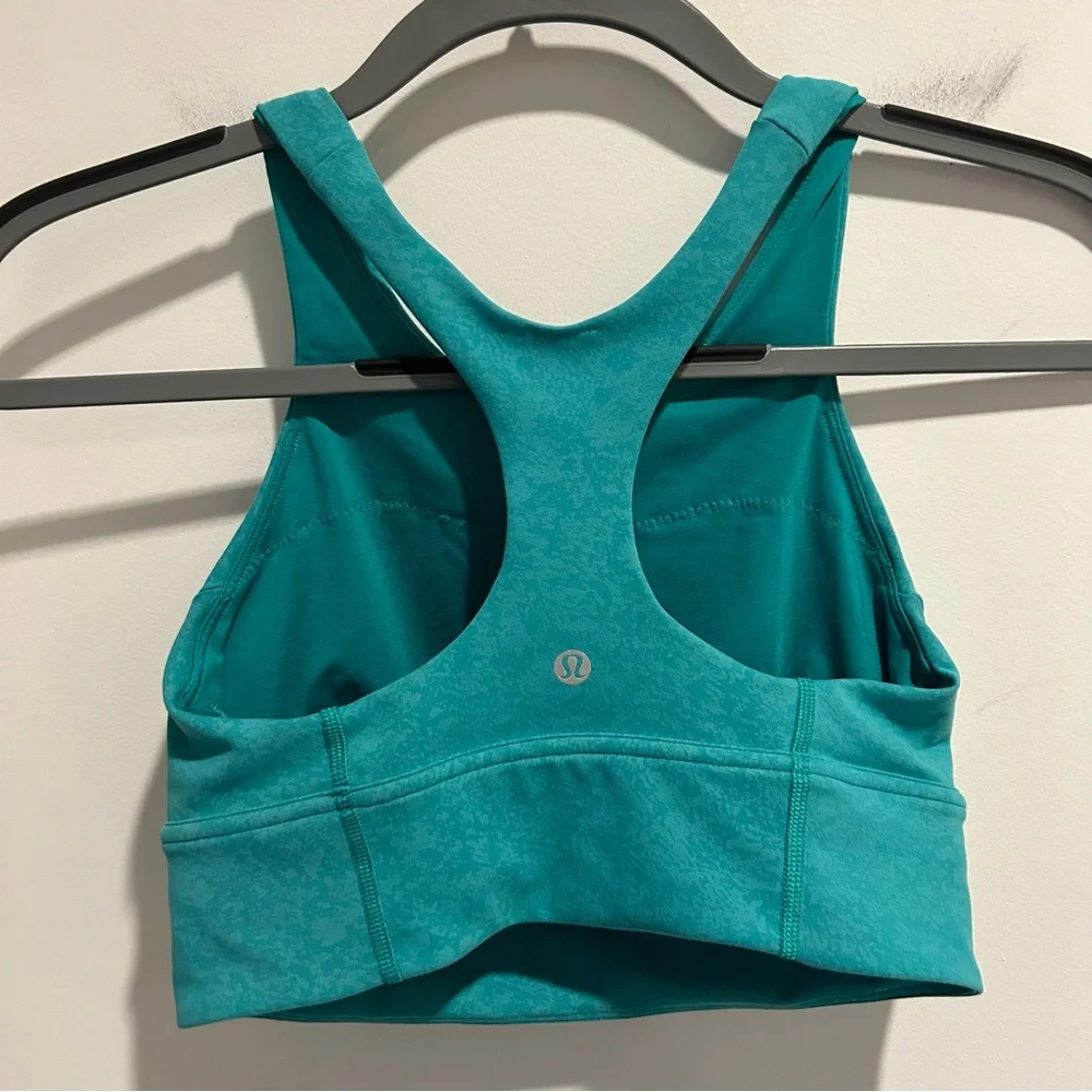 Lululemon Wunder Train Longline Bra *Medium Support, C/D Cup Green Size 6